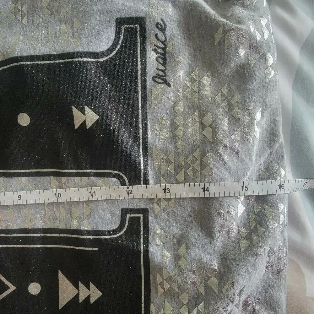 Justice Silver Black Initial 